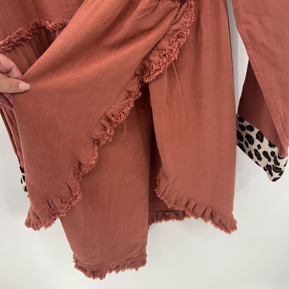 Umgee leopard print trim tunic dress - Picture 9 of 15